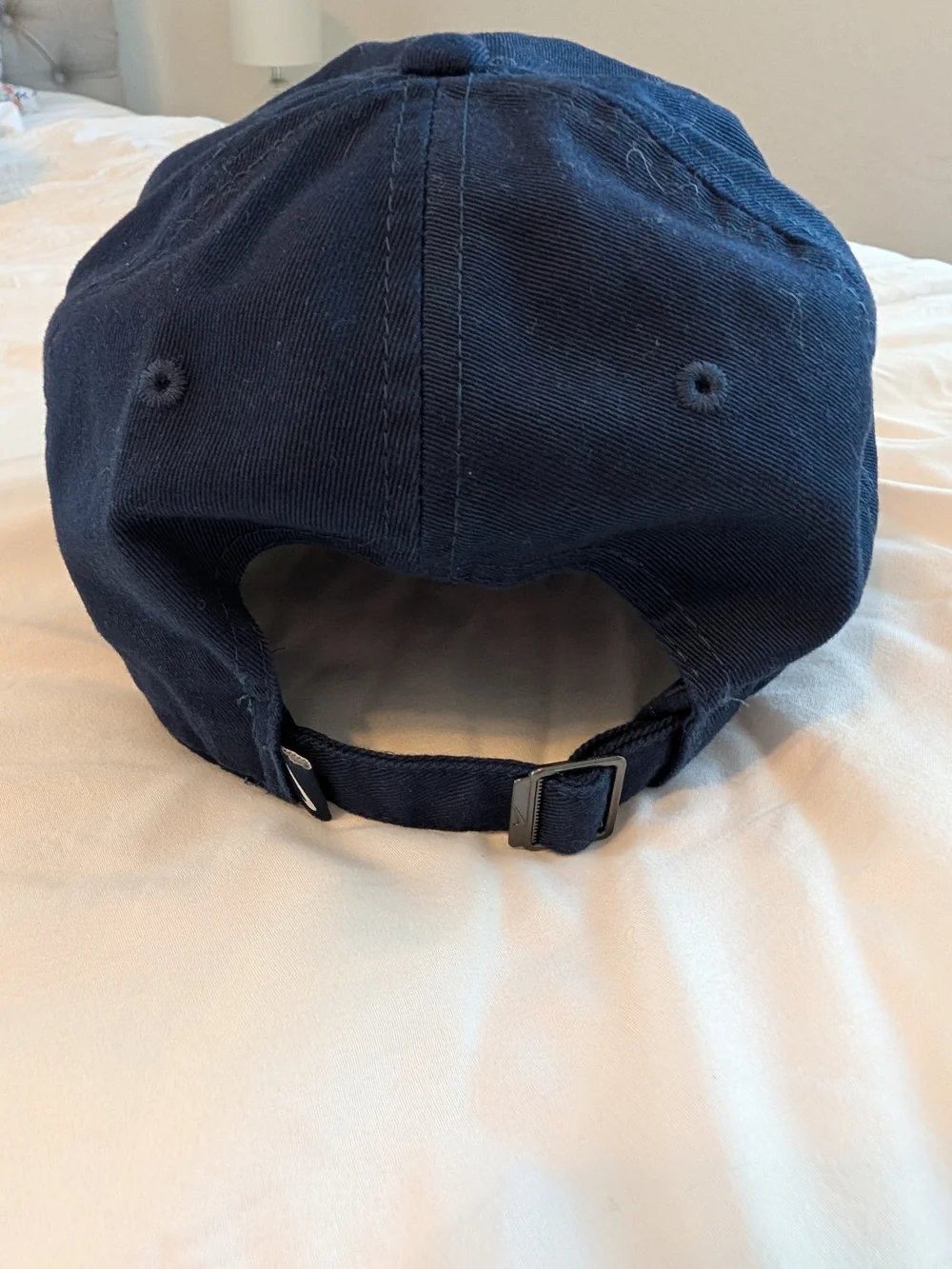 Nike Navy Baseball Cap with White Swoosh - Unisex